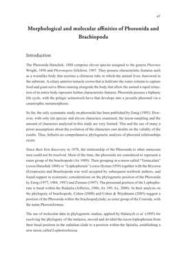 Larval Development, the Origin of the Coelom and the Phylogenetic