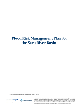 Flood Risk Management Plan for the Sava River Basin1