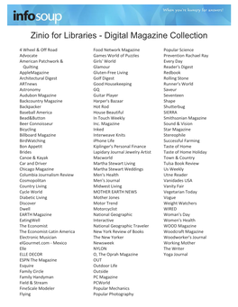 Zinio for Libraries - Digital Magazine Collection