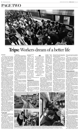 Trips: Workers Dream of a Better Life