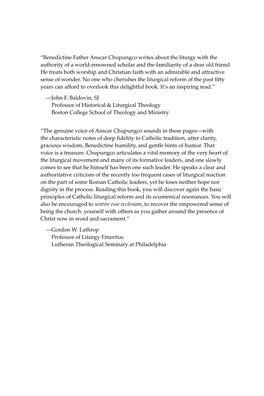 “Benedictine Father Anscar Chupungco Writes About the Liturgy with the Authority of a World-Renowned Scholar and the Familiarity of a Dear Old Friend