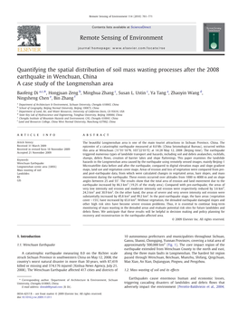 Quantifying the Spatial Distribution of Soil Mass Wasting Processes.Pdf