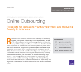 Online Outsourcing: Prospects for Increasing Youth Employment and Reducing Poverty in Indonesia