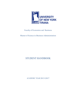 Student Handbook