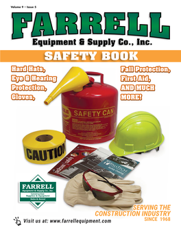 SAFETY BOOK Hard Hats, Fall Protection, Eye & Hearing First Aid, Protection, and MUCH Gloves, MORE!