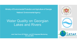 Water Quality on Georgian Lakes and Rivers