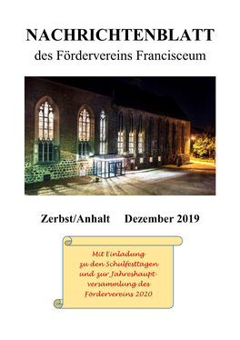 Zerbst/Anhalt Dezember 2019