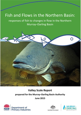 Fish and Flows in the Northern Basin: Responses of Fish to Changes in Flow in the Northern Murray–Darling Basin