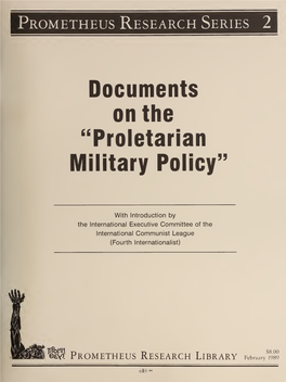 Documents on the Proletarian Military Policy