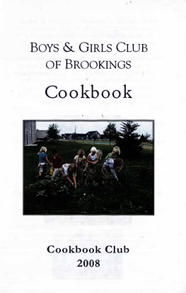 Boys & Girls Club of Brookings Cookbook