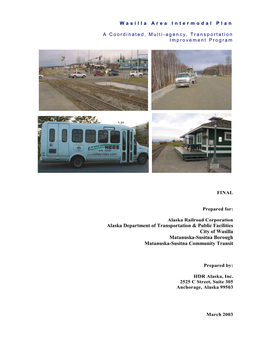 Wasilla Area Intermodal Plan