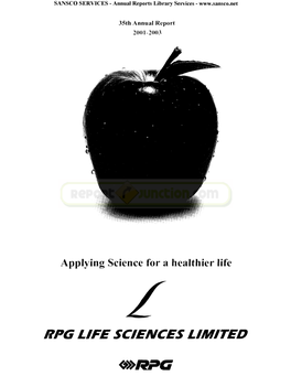 Rpg Life Sciences Limited