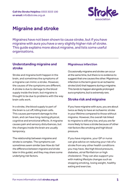 Migraine and Stroke