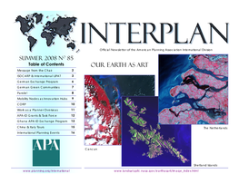 Interplan 85 Summer 2008 Page 2 International Urban Planning Advisory Teams