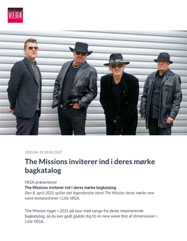 ​The Missions Inviterer Ind I Deres Mørke Bagkatalog