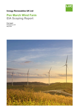 Pen March Wind Farm EIA Scoping Report