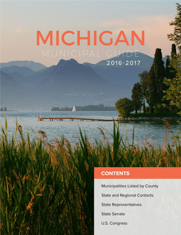 2016-2017 Michigan Municipal Guide