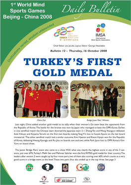 Turkey's First Gold Medal