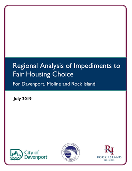 Regional Analysis of Impediments to Fair Housing Choice for Davenport, Moline and Rock Island