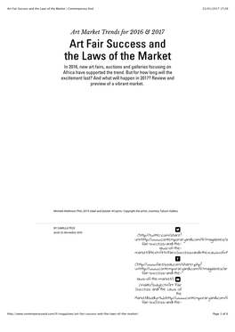 Art Fair Success and the Laws of the Market | Contemporary and 23/01/2017 17:29