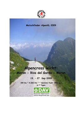 Alpencross Leicht: Meran - Riva Del Garda - Meran