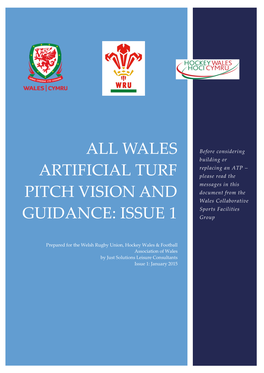 All Wales Artificial Turf Pitch Vision and Guidance: Issue 1 Issue 1