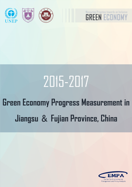 2015-2017 Green Economy Progress Measurement in Jiangsu and Fujian Province, China