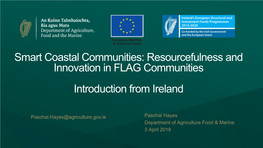 Smart Coastal Communities: Resourcefulness and Innovation in FLAG Communities Introduction from Ireland