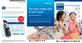 Get Your Credit Card in Just 1 Hour