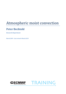 Atmospheric Moist Convection