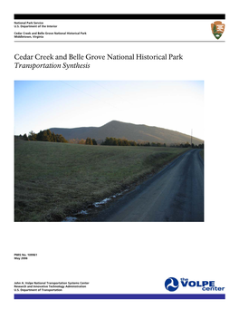 Cedar Creek and Belle Grove National Historical Park Middletown, Virginia
