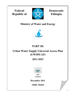 Urban Water Supply Universal Access Plan.Pdf