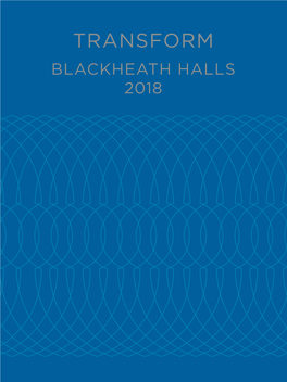 TRANSFORM BLACKHEATH HALLS 2018 Jools Holland Patron of Blackheath Halls