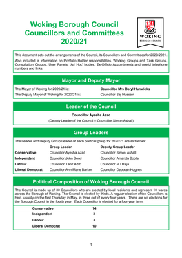 Councillor & Committee Leaflet