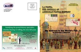 The Journal of American Postal History Vol