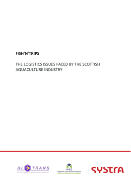 The Logistics Issues Faced by the Scottish Aquaculture Industry