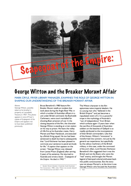 George Witton and the Breaker Morant Affair