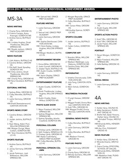 IAA Newspaper Online List