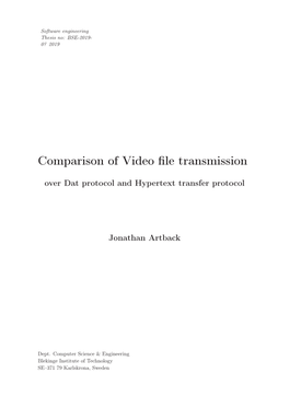 Comparison of Video File Transmission