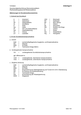 Unterlage 6 Geschwindigkeitserhöhung Oberwesterwaldbahn Planfeststellungsabschnitt Westerwaldkreis