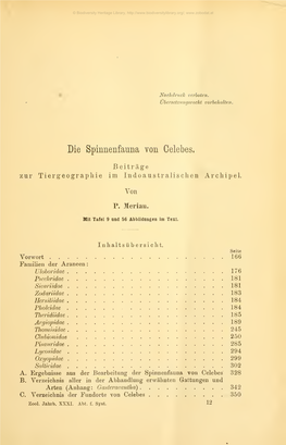 Zoologische Jahrbücher