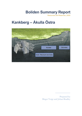 Boliden Summary Report Kankberg – Åkulla Östra