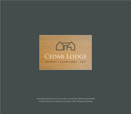 Cedar Lodge Cedar Lodge