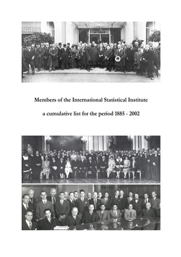 Members of the International Statistical Institute