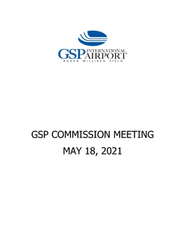 Gsp Commission Meeting May 18, 2021