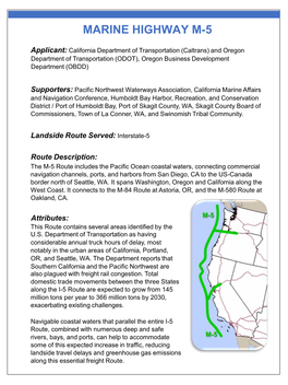 Marine Highway M-5