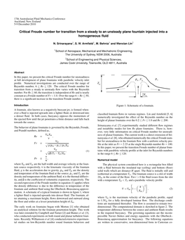 267 Critical Froude Number