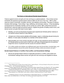 International Gender-Based Violence