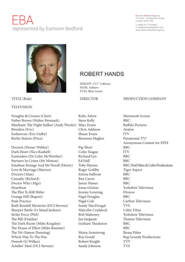 Robert Hands