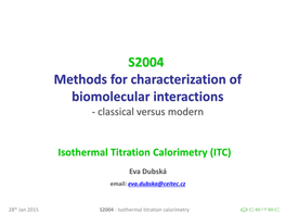 Isothermal Titration Calorimetry (ITC)